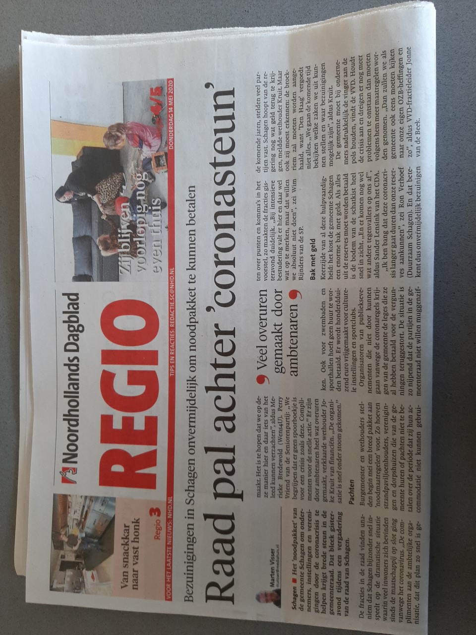 Jess blij met unanieme steun Raad