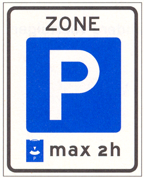 Bord-E10-Parkeerschijfzone