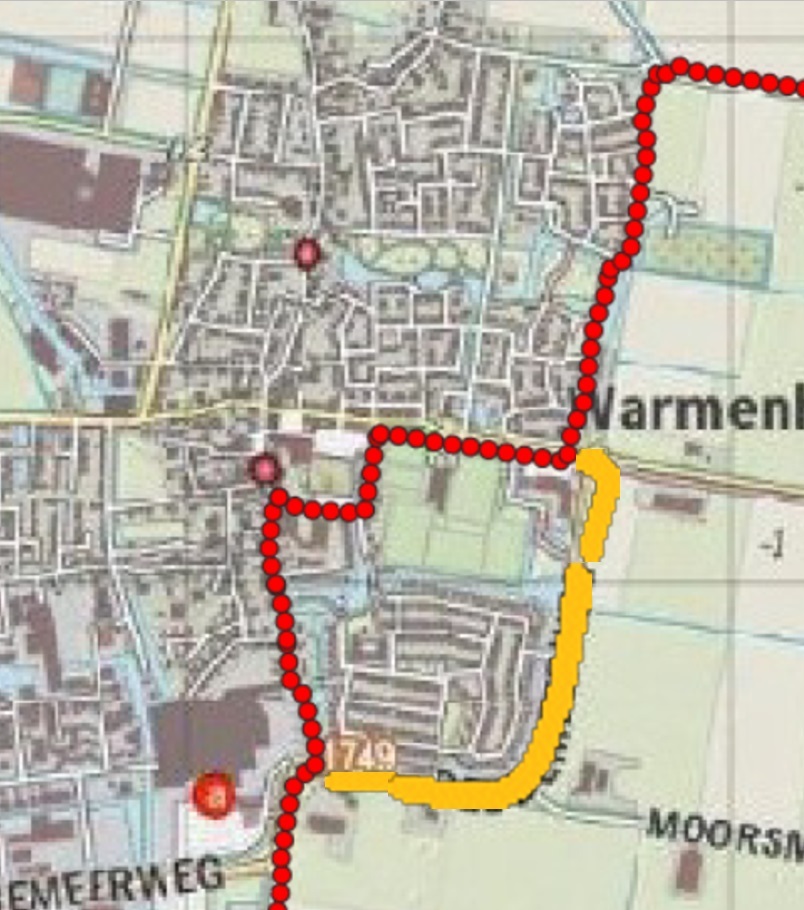 Raad steunt oproep Warmenhuizen. Doorfietsroute langs het dorp.