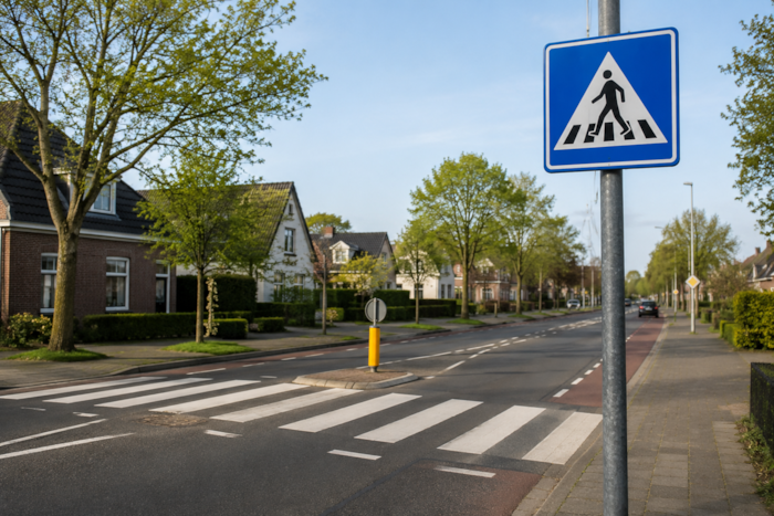 Straat-met-zebrapad